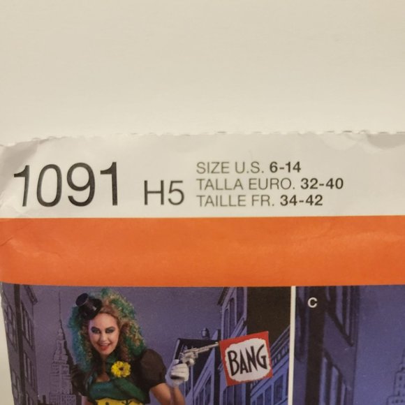 Simplicity Pattern 1091 Cosplay Costume Womans Sz 6-14 Harley Quinn Poison Ivy - Picture 5 of 9